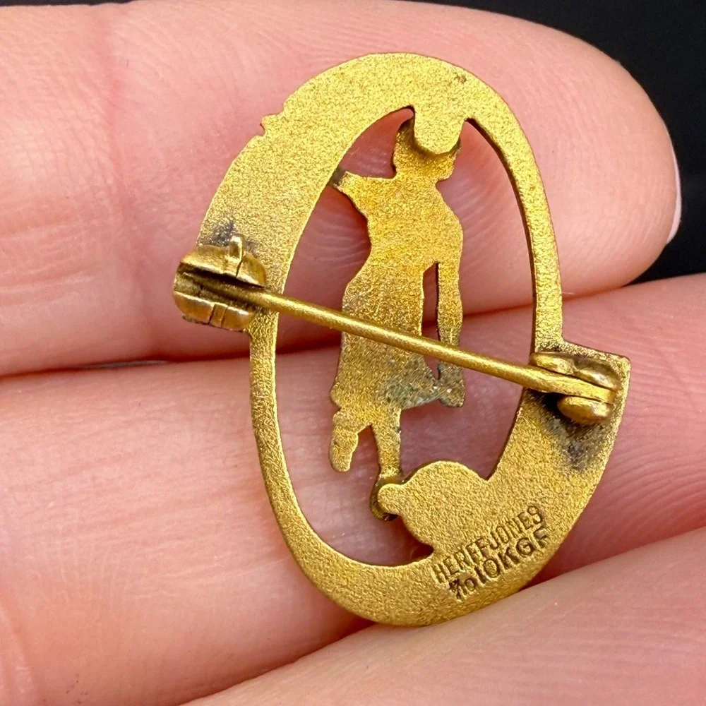 Vintage Gold Filled Brooch Women's International Bowling Congress WIBC 277